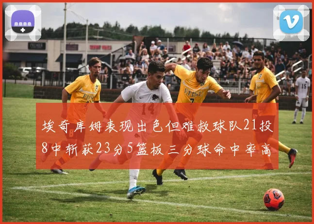 埃奇库姆表现出色但难救球队21投8中斩获23分5篮板三分球命中率高达45